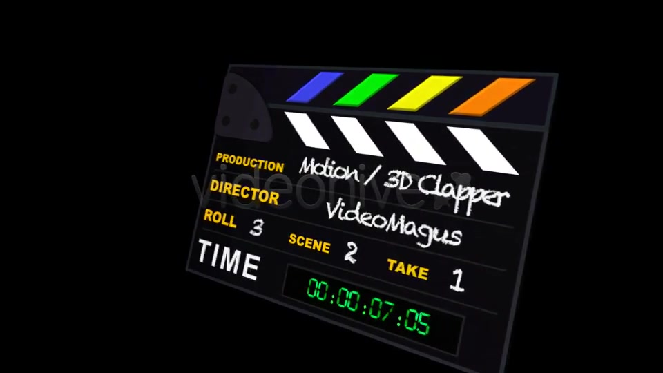 Clapperboard Videohive 3531362 Apple Motion Image 8