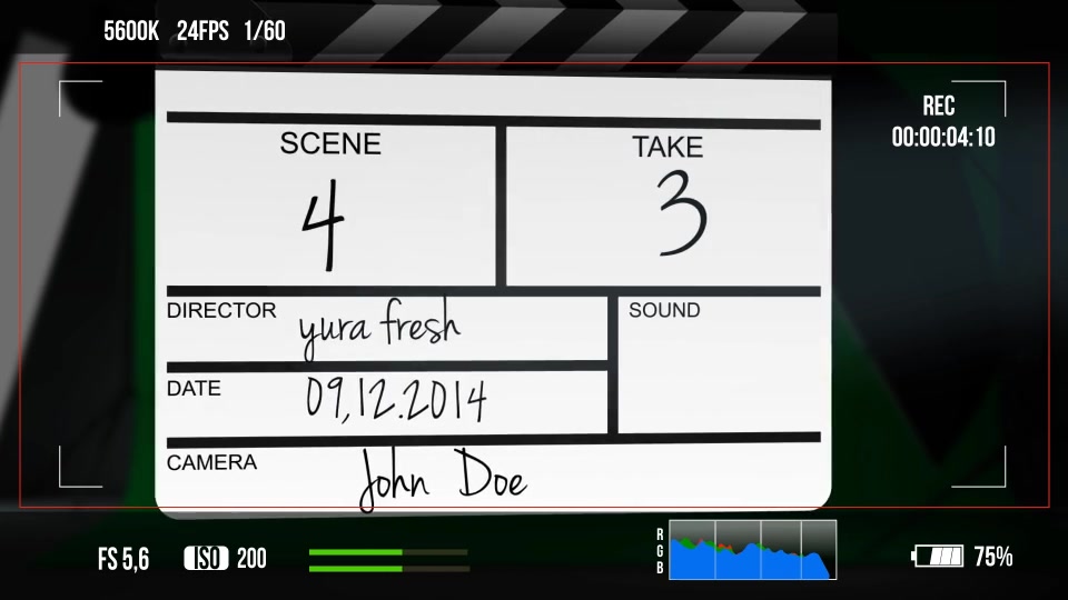 Clapperboard Logo Opener - Download Videohive 6139987