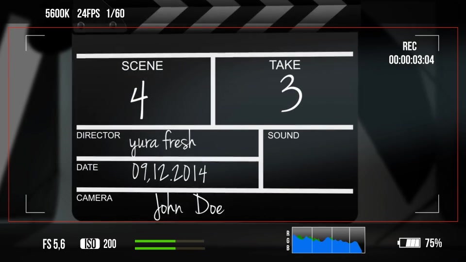 Clapperboard Logo Opener - Download Videohive 6139987