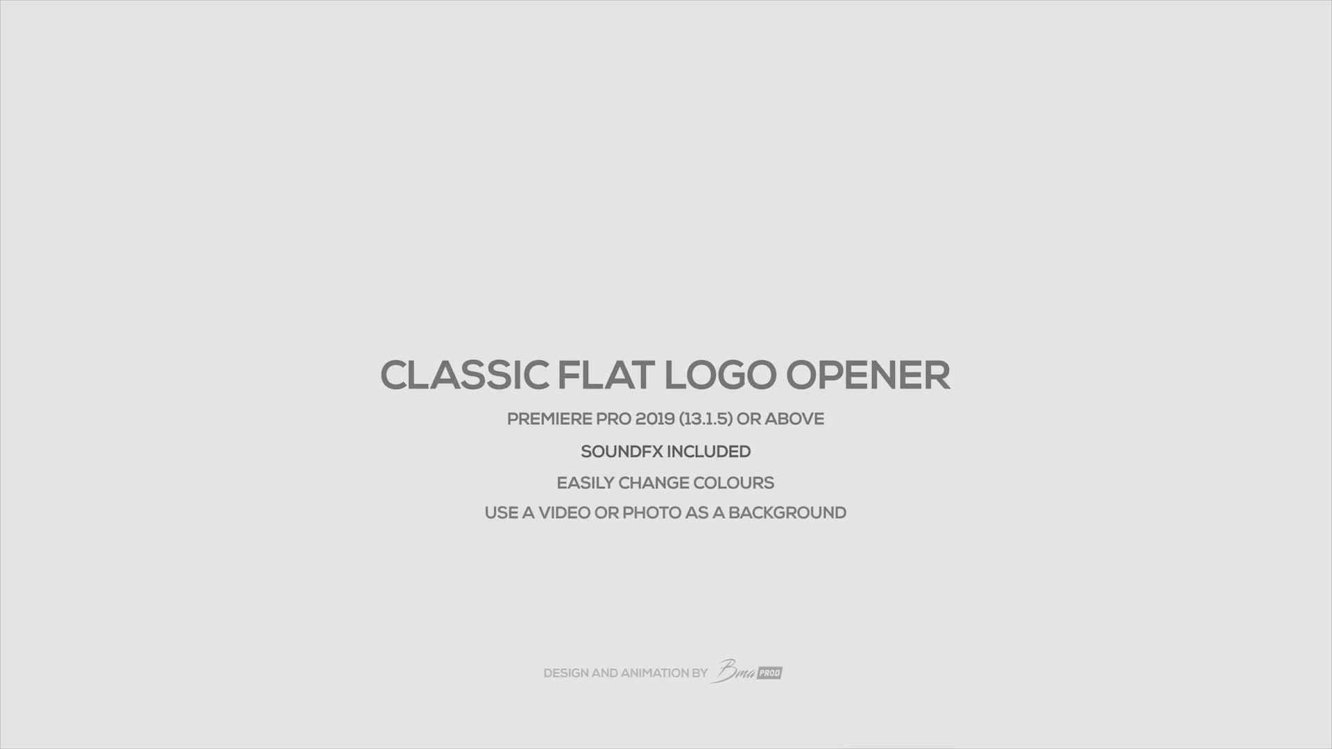 Classic Flat Logo Reveals Videohive 25125913 Premiere Pro Image 1