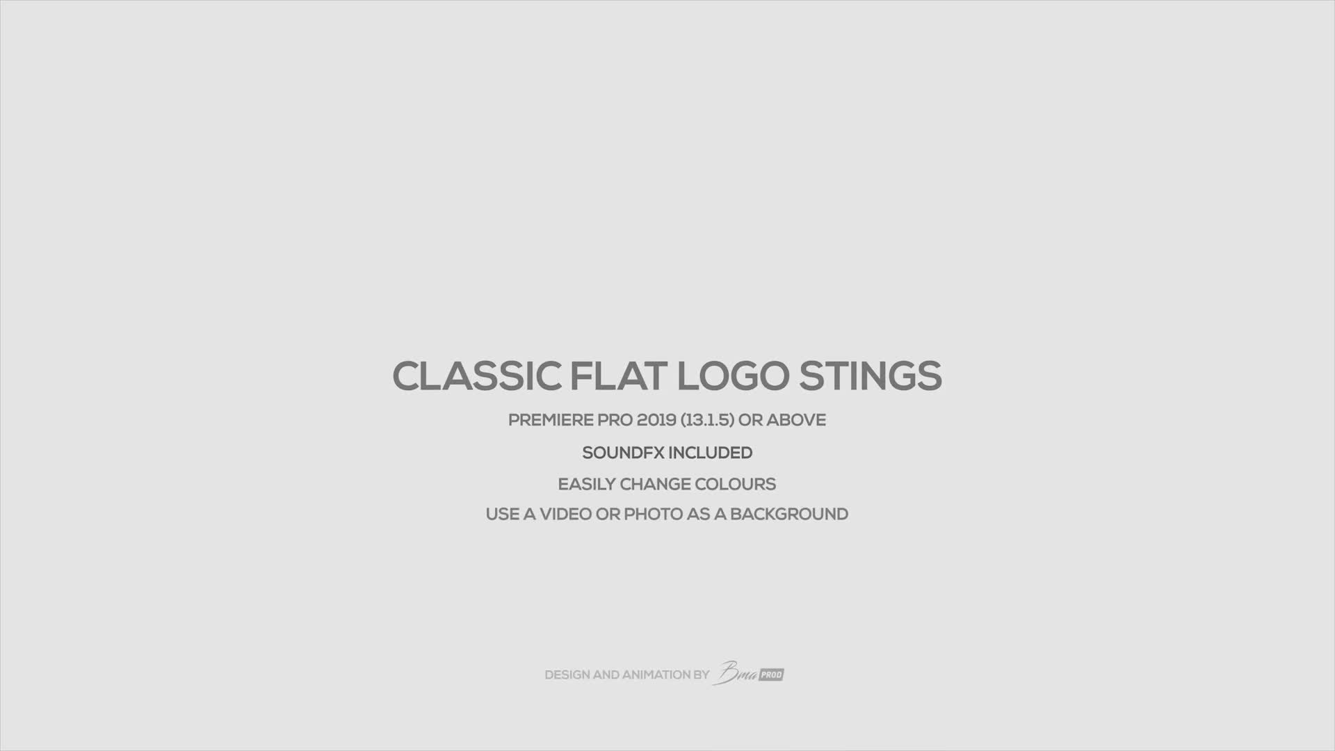 Classic Flat Logo Stings Videohive 26256011 Premiere Pro Image 1