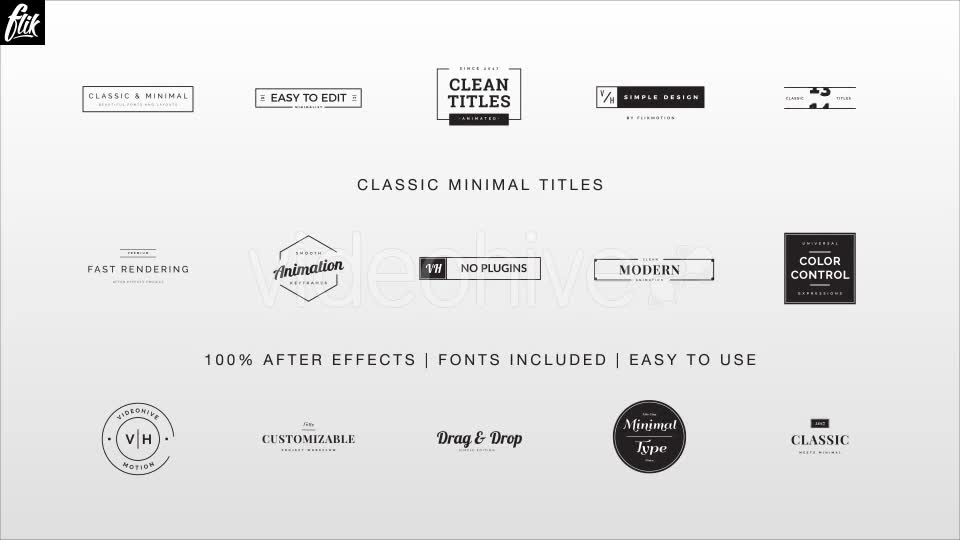 Classic Minimal Titles - Download Videohive 19255111