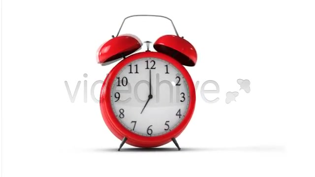 Classic Red Alarm Clock Ringing With Alpha Channel  Videohive 4606156 Stock Footage Image 3
