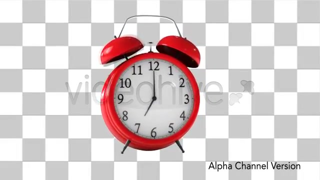 Classic Red Alarm Clock Ringing With Alpha Channel  Videohive 4606156 Stock Footage Image 8