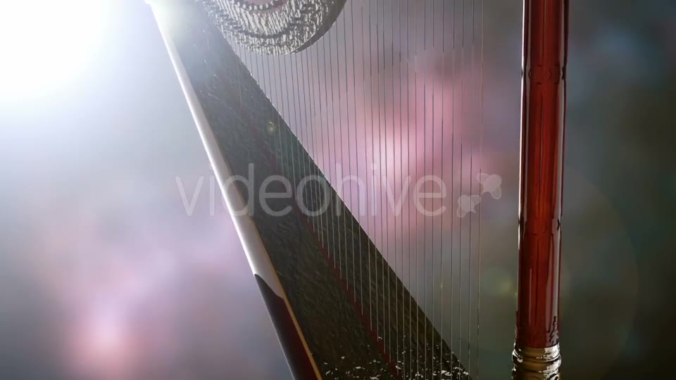 Classic Wooden Harp with Gold - Download Videohive 19427587