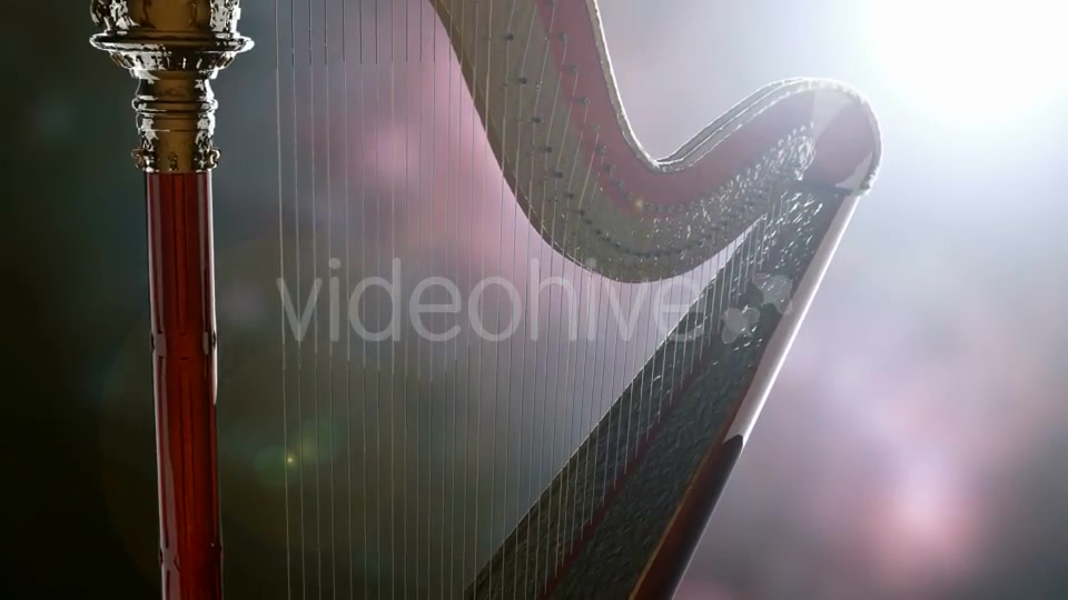 Classic Wooden Harp with Gold - Download Videohive 19446403