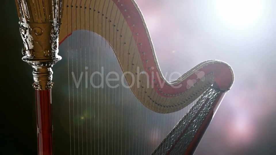 Classic Wooden Harp with Gold - Download Videohive 19446403