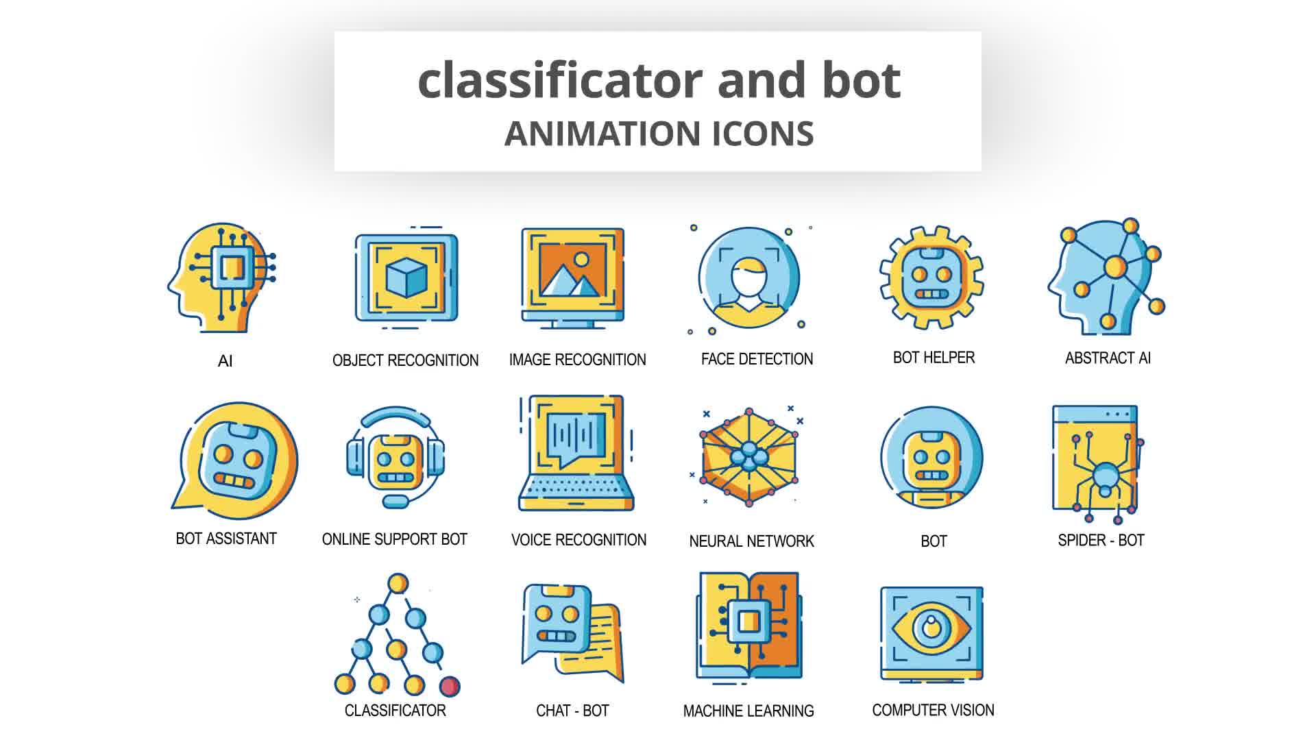 Classificator & Bot Animation Icons Videohive 30260795 After Effects Image 10