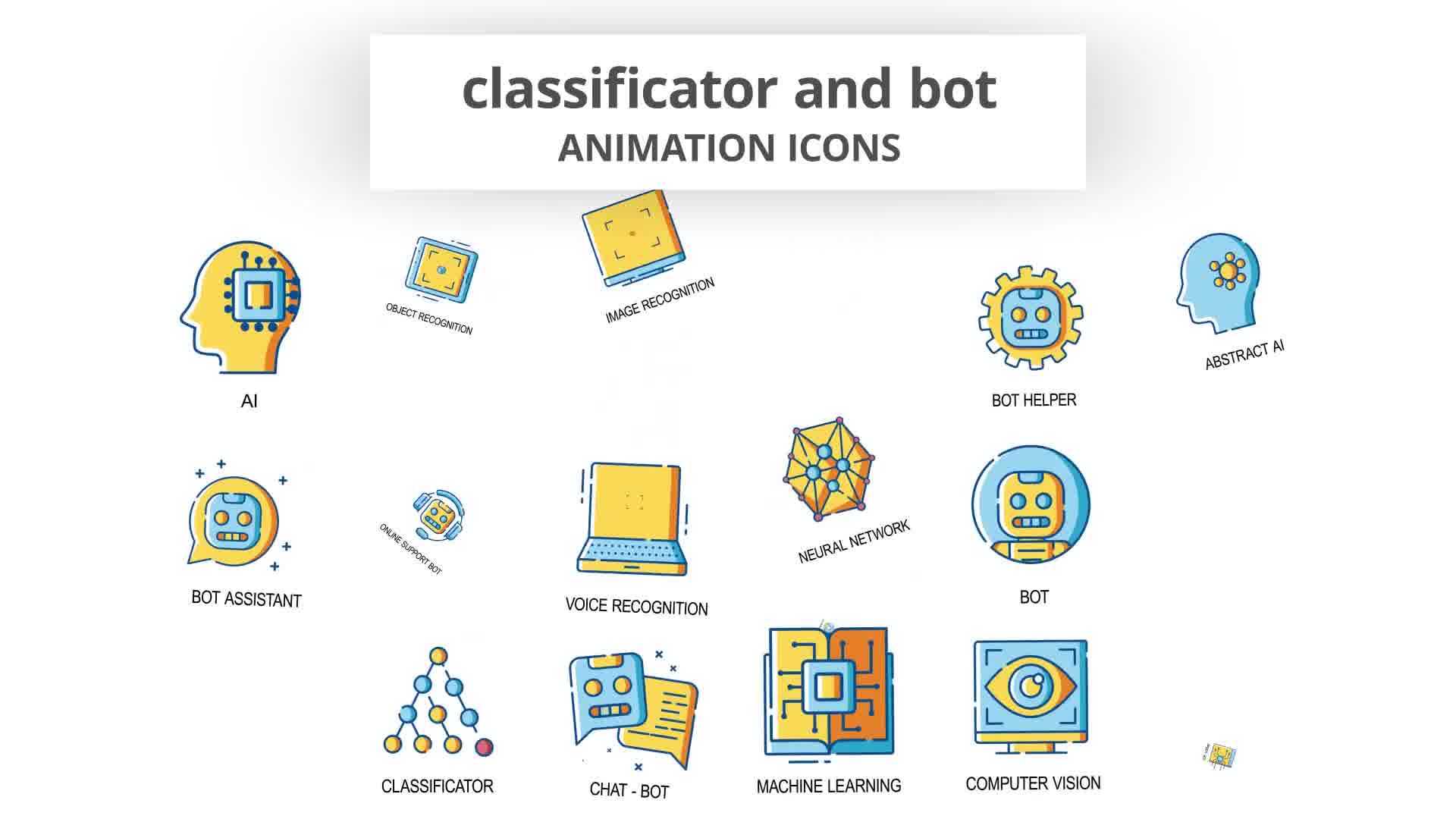 Classificator & Bot Animation Icons Videohive 30260795 After Effects Image 11