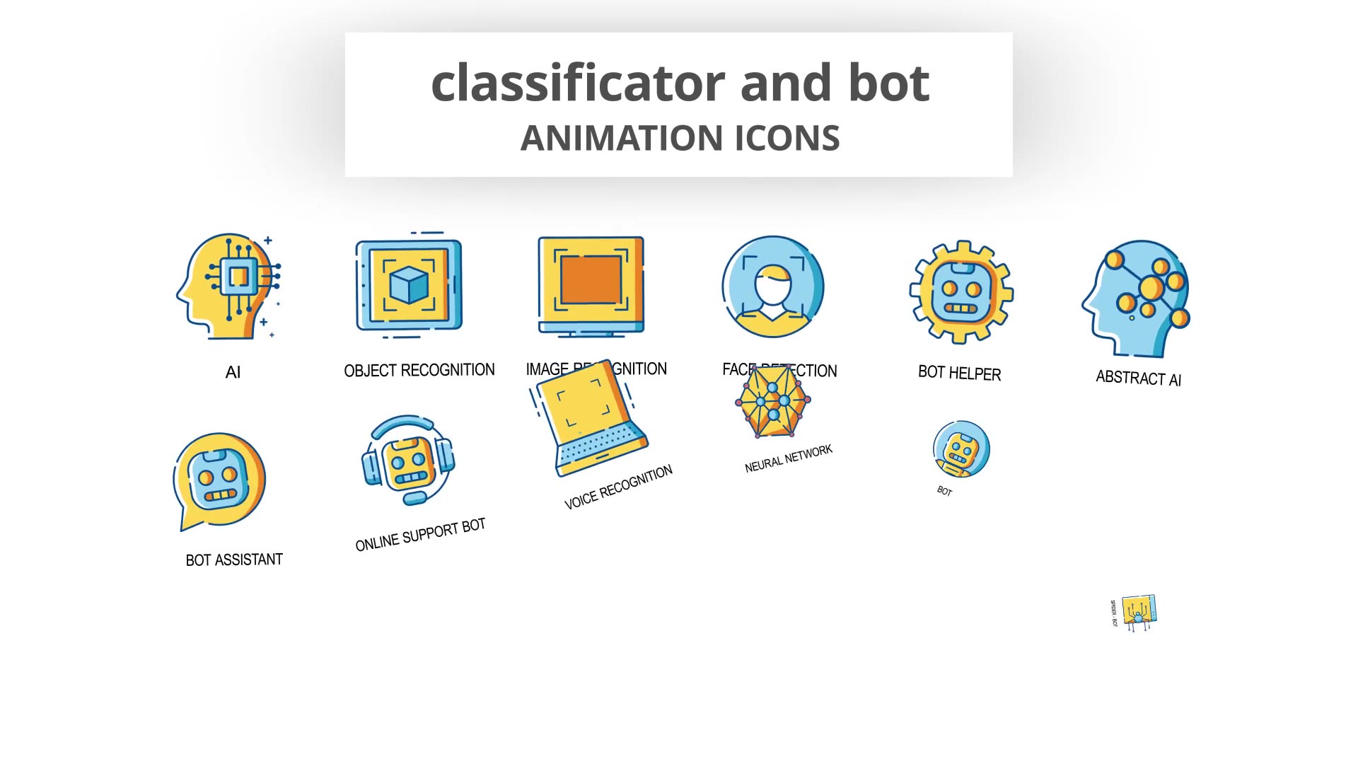 Classificator & Bot Animation Icons Videohive 30260795 After Effects Image 4