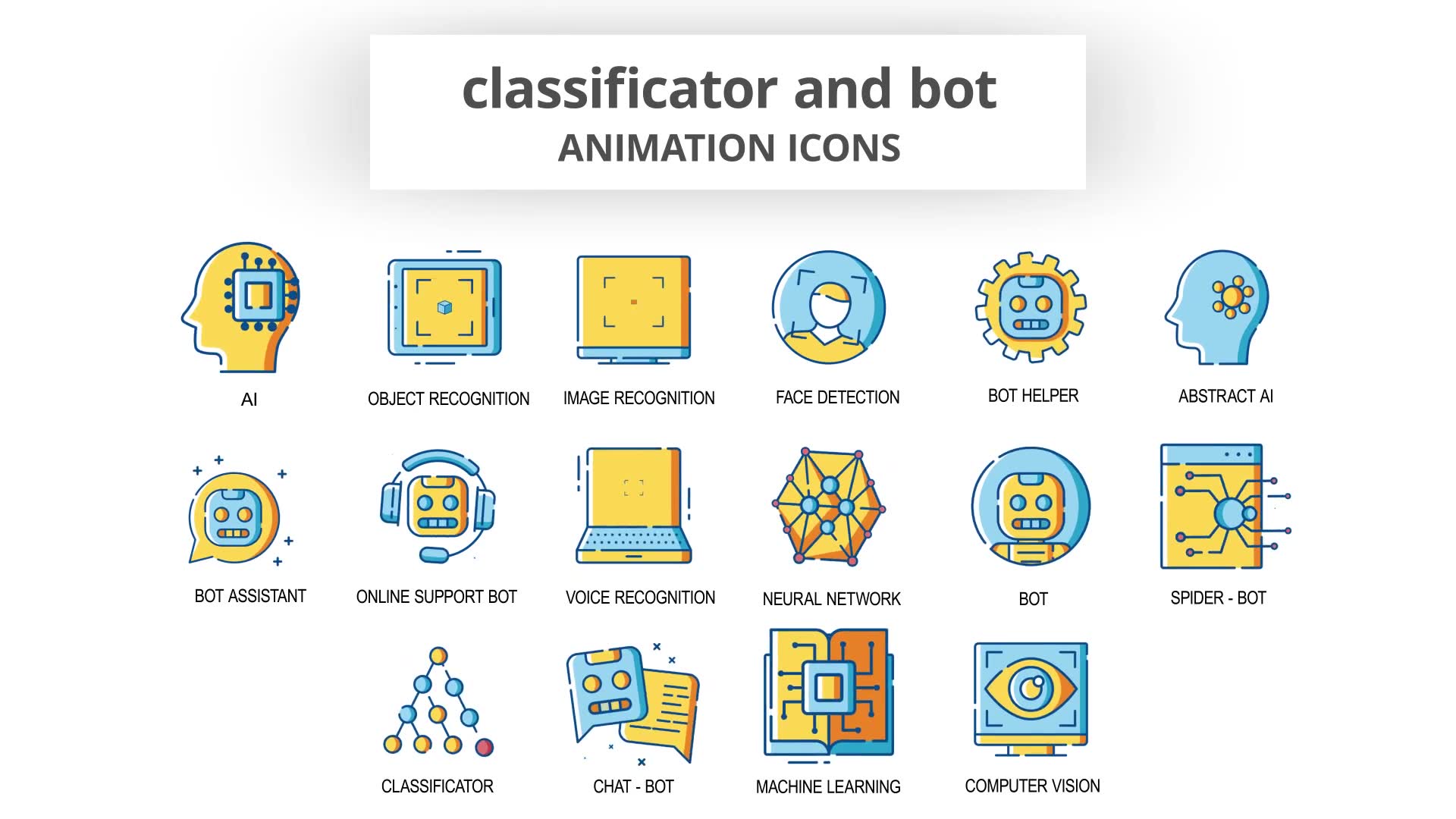 Classificator & Bot Animation Icons Videohive 30260795 After Effects Image 6