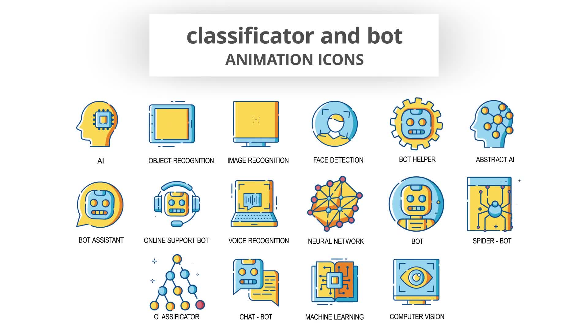 Classificator & Bot Animation Icons Videohive 30260795 After Effects Image 8