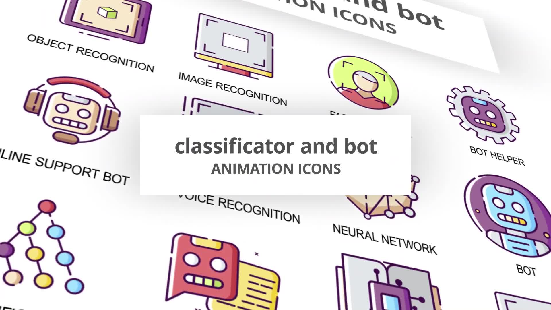 Classificator & Bot Animation Icons Videohive 30041503 After Effects Image 1