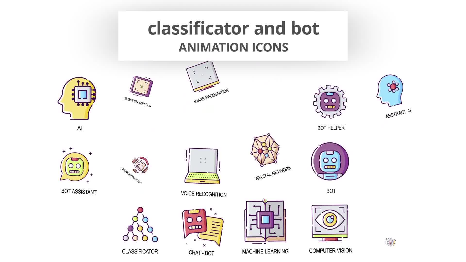 Classificator & Bot Animation Icons Videohive 30041503 After Effects Image 11