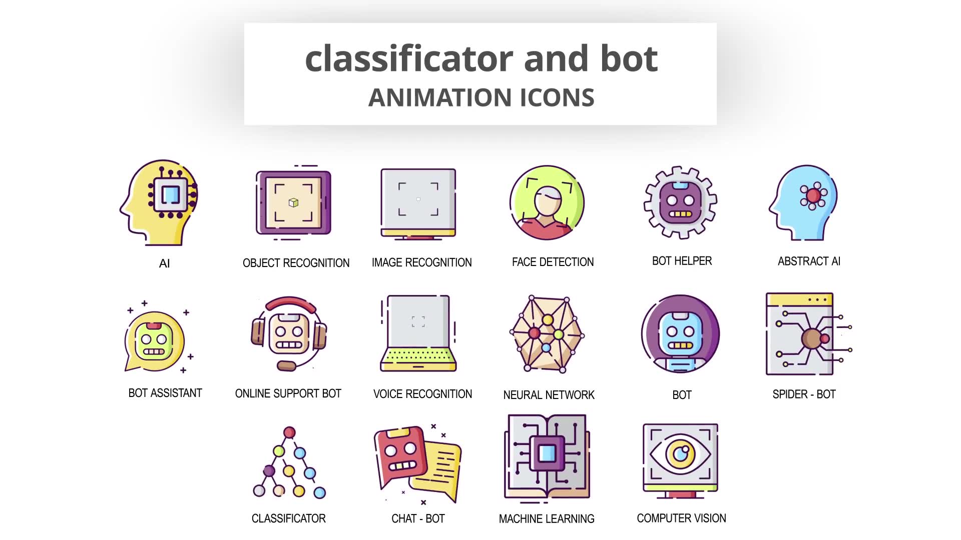 Classificator & Bot Animation Icons Videohive 30041503 After Effects Image 6