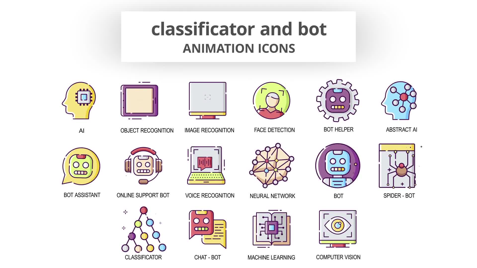 Classificator & Bot Animation Icons Videohive 30041503 After Effects Image 8