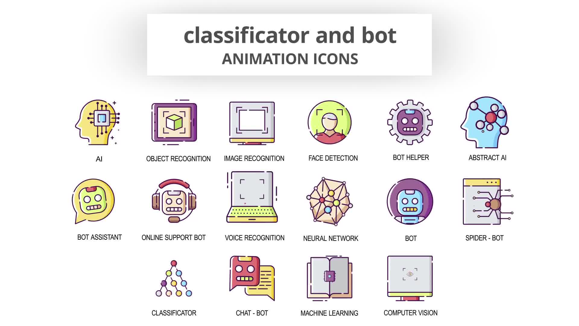 Classificator & Bot Animation Icons Videohive 30041503 After Effects Image 9