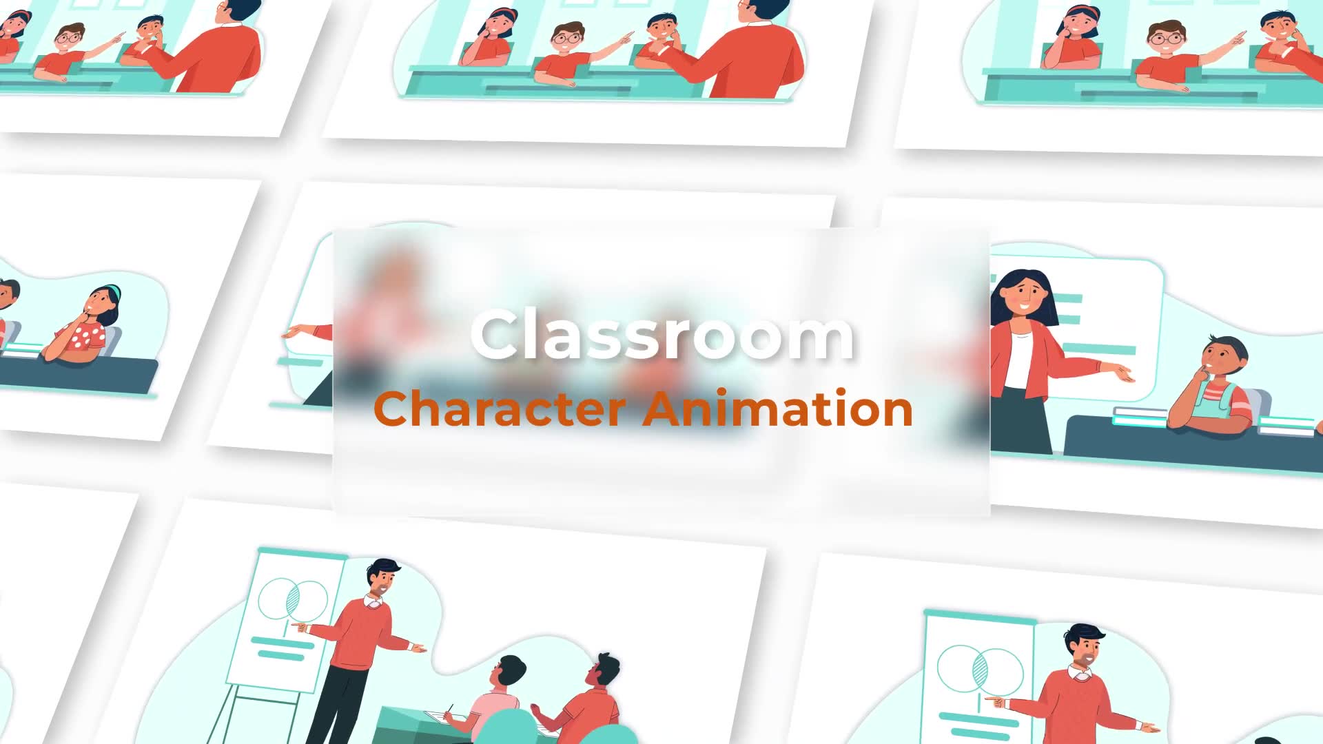 Classroom Character Animation Scene Pack Videohive 37148132 After Effects Image 2