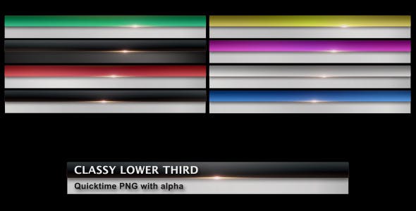 Classy Lower Third - Videohive Download 130362