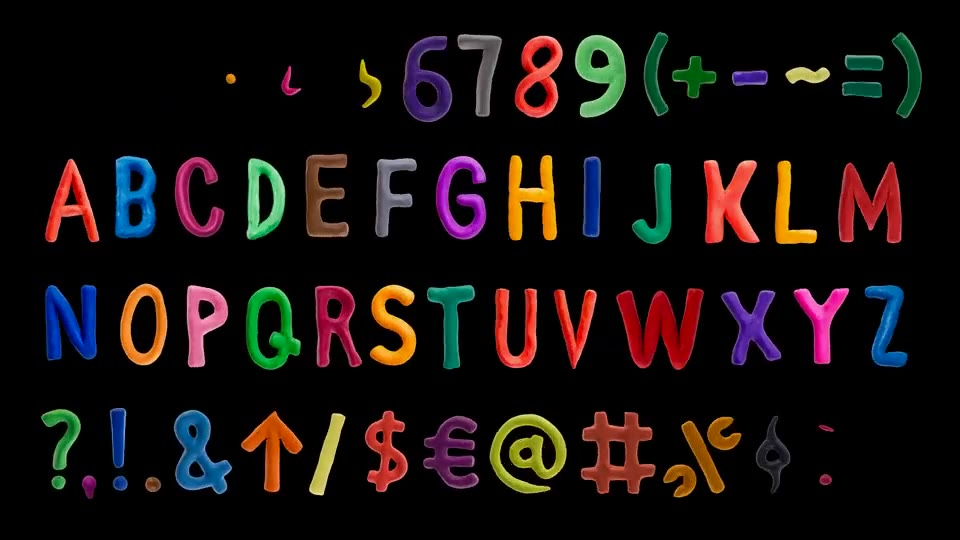 Clay Alphabet - Download Videohive 6931145