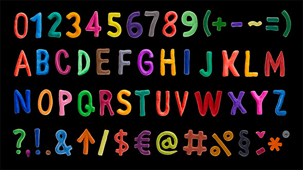 Clay Alphabet - Download Videohive 6931145