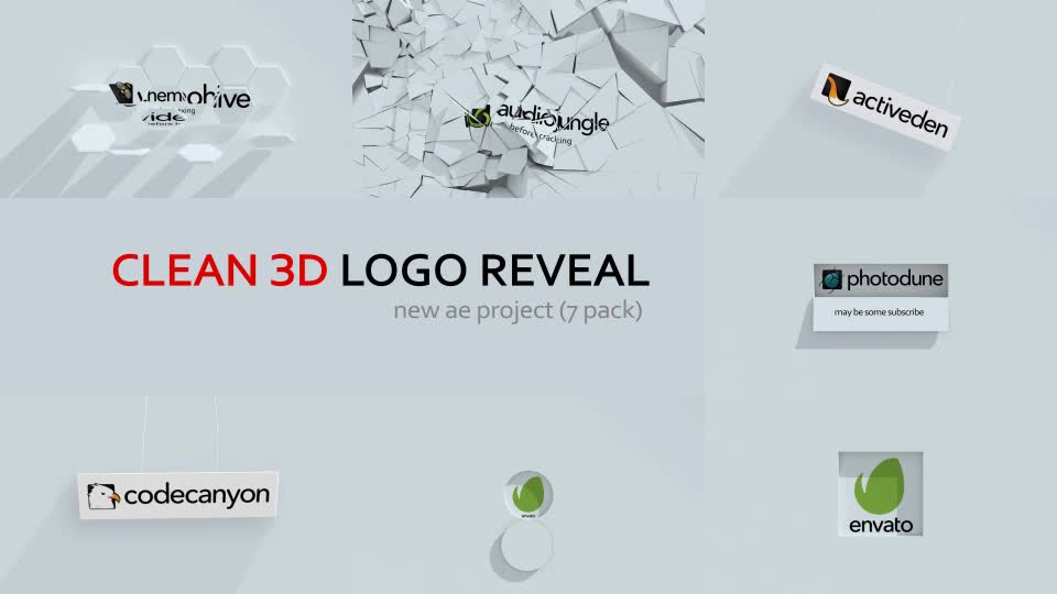 Clean 3d Logo Reveal Videohive 12920540 After Effects Image 1