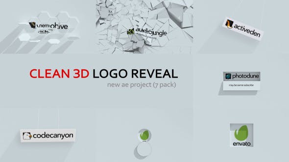 Clean 3d Logo Reveal - Videohive Download 12920540
