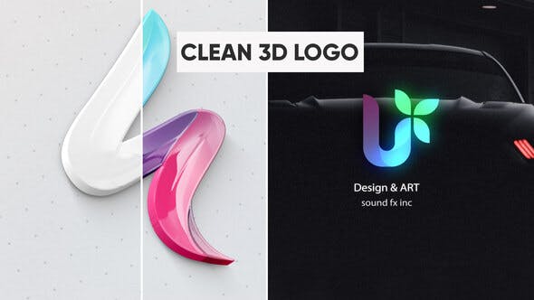 Clean 3D Logo - Videohive Download 28411734