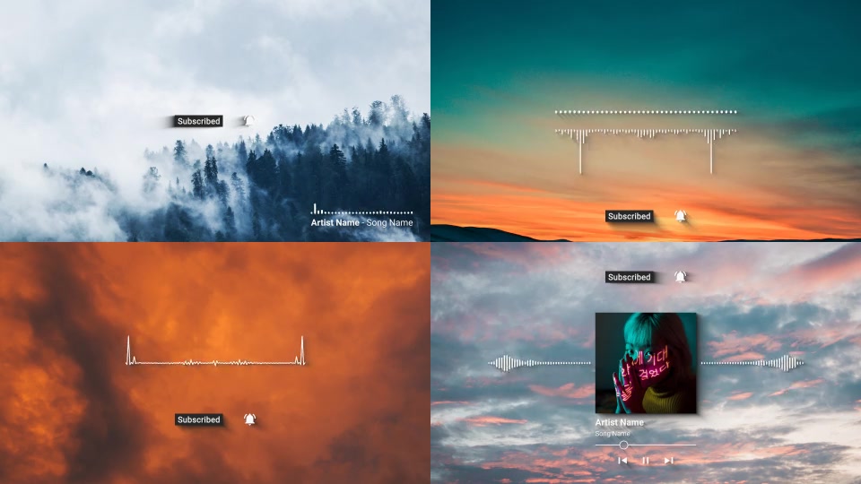 Clean and Elegant Audio Spectrum Templates Videohive 29165487 After Effects Image 5