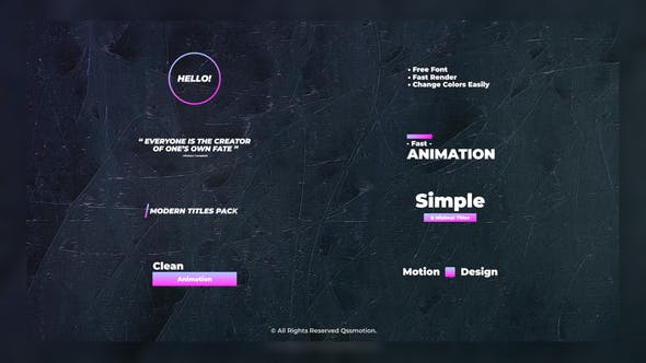 Clean and Simple Titles Package - 25656575 Videohive Download