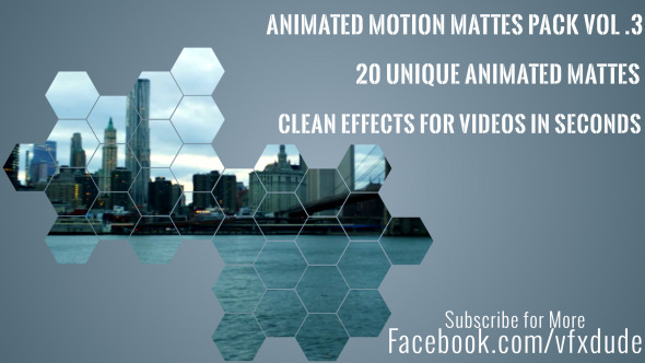 Clean Animated Motion Mattes Pack 3 - Download Videohive 5179578