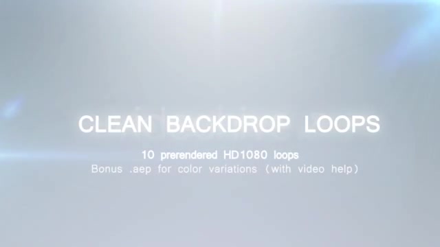 Clean Backdrop Loops 10 Pack - Download Videohive 1554590