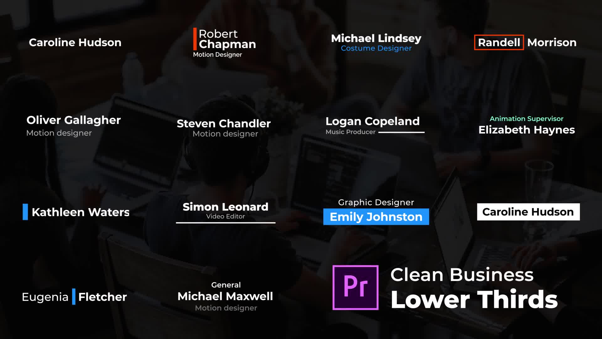 Clean Business Lower Thirds For Premiere Pro Videohive 26615253 Premiere Pro Image 1