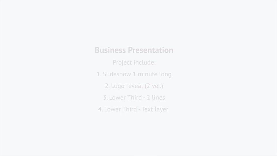 Clean Business Presentation Videohive 8099881 After Effects Image 1