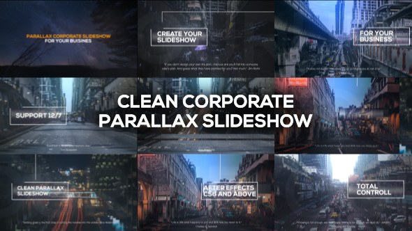 Clean Corporate Parallax Slideshow - Download Videohive 19969679