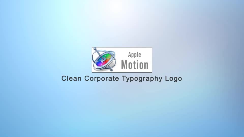 Clean Corporate Typography Logo Apple Motion - Download Videohive 22568446