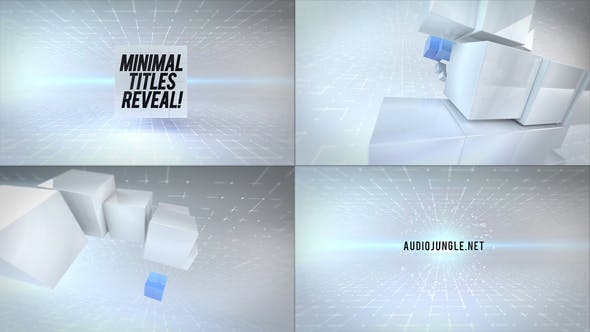 Clean Cubes Titles Reveal - 27644001 Videohive Download