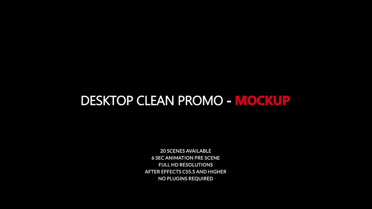 Clean Desktop Website Presentation Mockup Videohive 27979652 After Effects Image 1