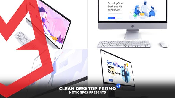 Clean Desktop Website Presentation Mockup - 27979652 Videohive Download
