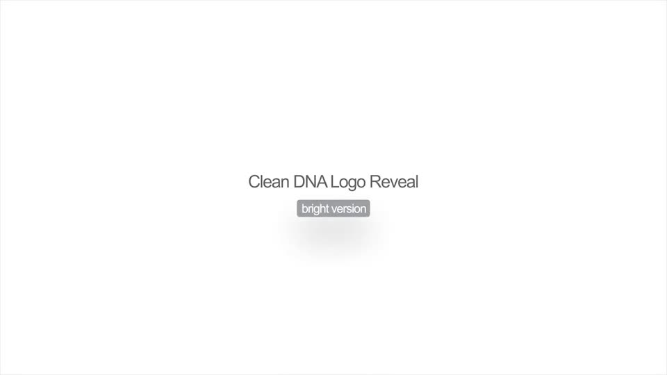 Clean Dna Logo Reveal Download Videohive 15265184