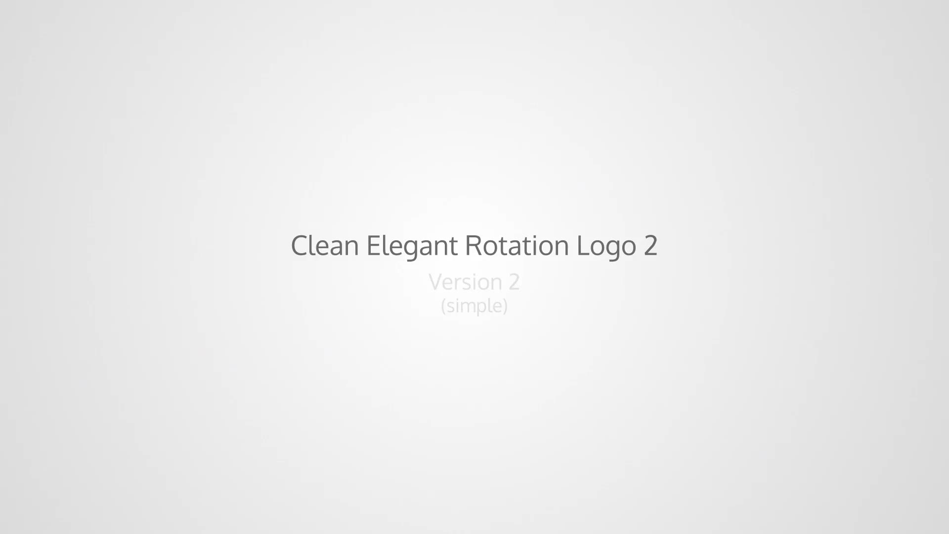 Clean Elegant Rotation Logo 2 - Download Videohive 12851611