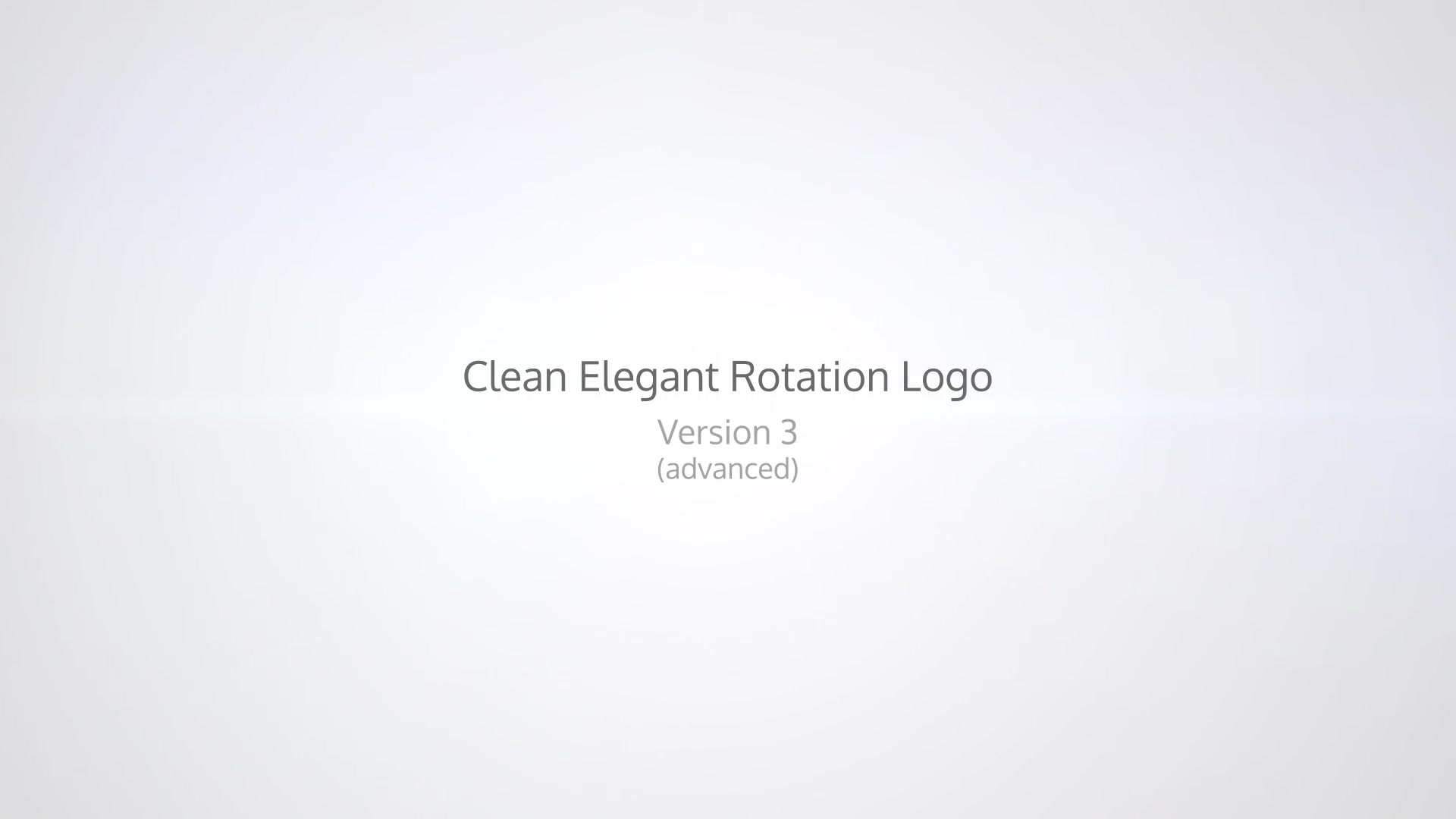 Clean Elegant Rotation Logo - Download Videohive 12108297