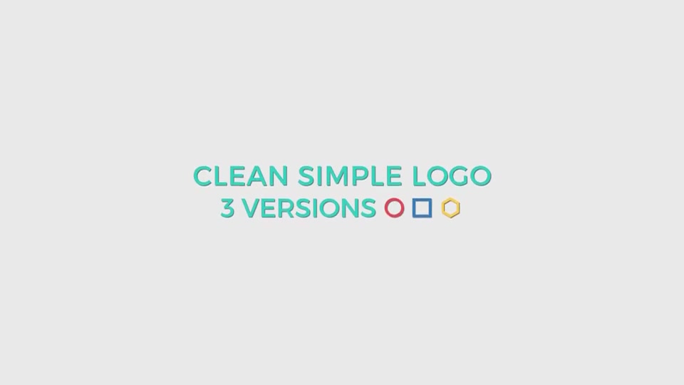 Clean Flat Logo 3 in 1 - Download Videohive 19372545