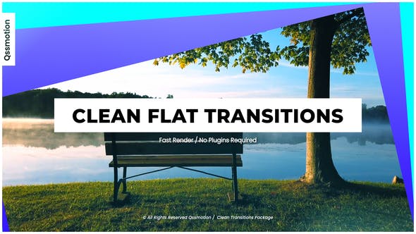 Clean Flat Transitions - 33296185 Videohive Download