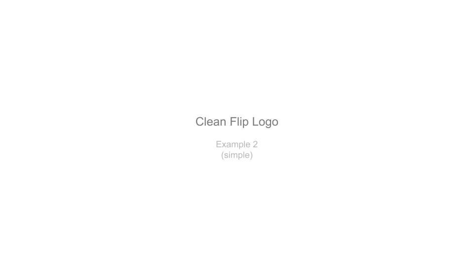 Clean Flip Logo - Download Videohive 5988691