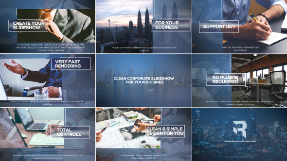 Clean Glass Corporate Slideshow - Download Videohive 19653170