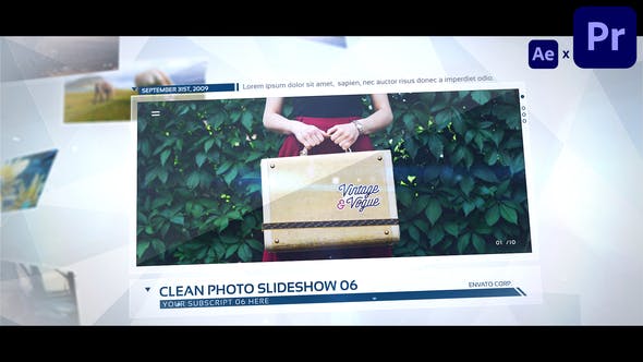 Clean Image Slideshow - Videohive Download 33455726