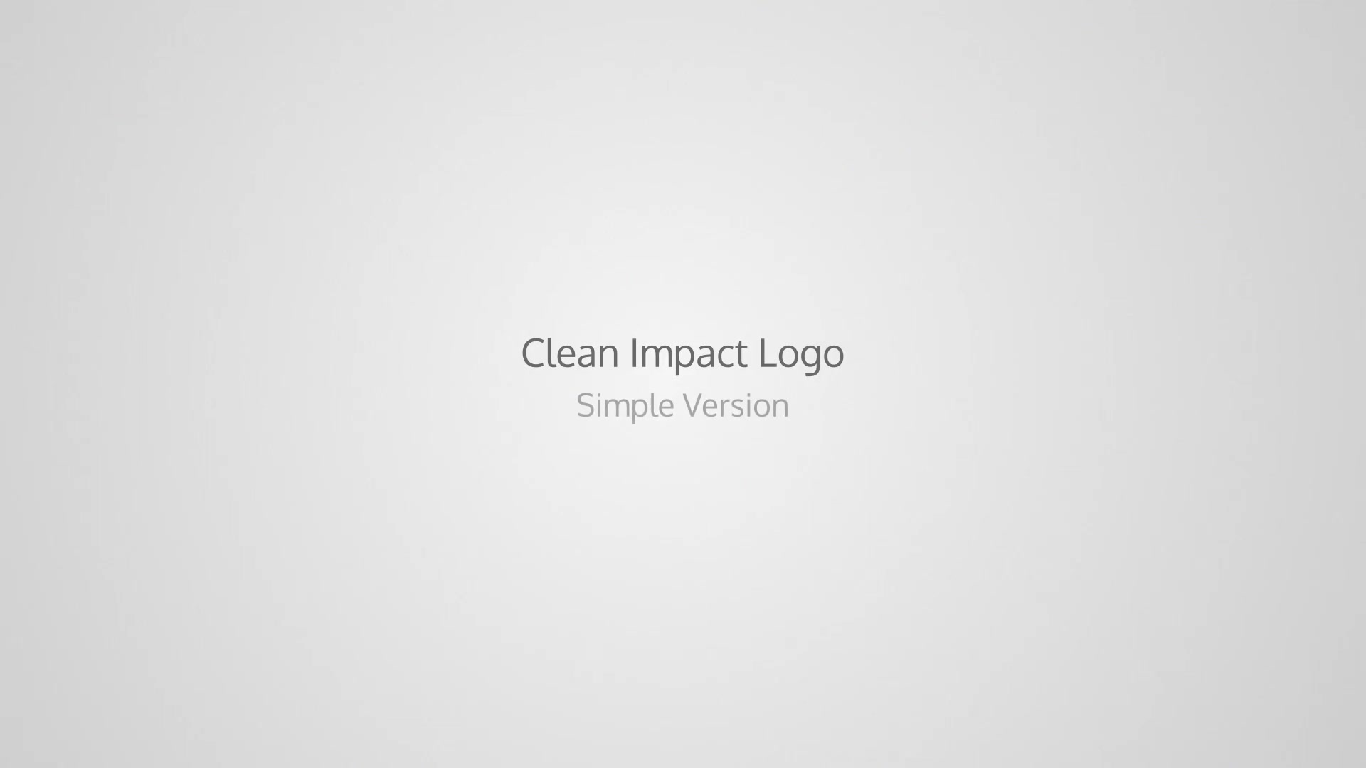Clean Impact Logo - Download Videohive 16154938