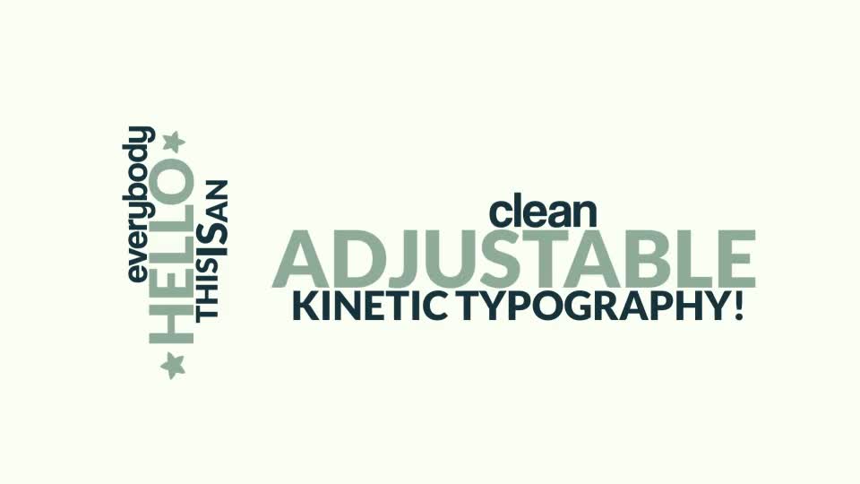 Clean Kinetic Typography - Download Videohive 6925574