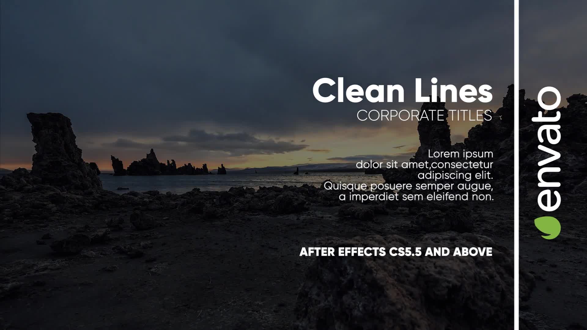 Clean Lines Big Titles Videohive 22953508 After Effects Image 1